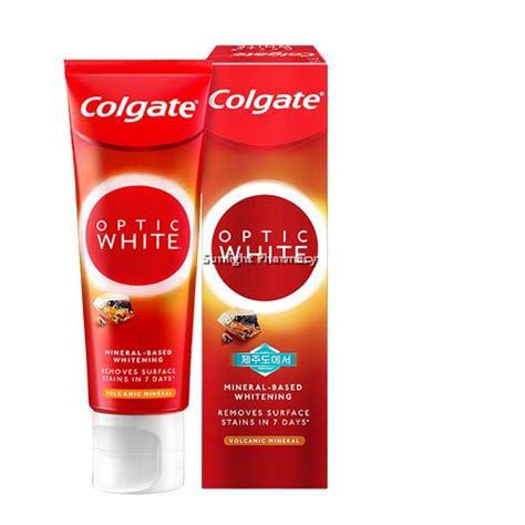 colgate optic white volcanic mineral review